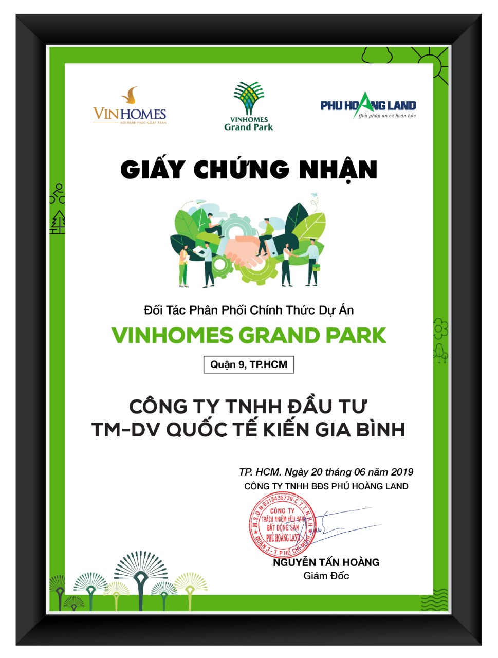 Chứng nhận Đại Lý Phân Phối