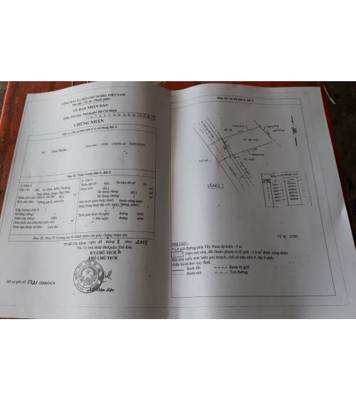 NHÀ CẦN BÁN - Q. THỦ ĐÚC