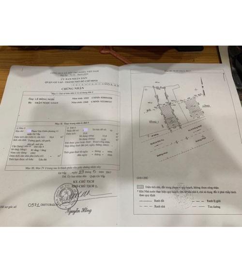 NHÀ CẦN BÁN - Q. GÓ VẤP
