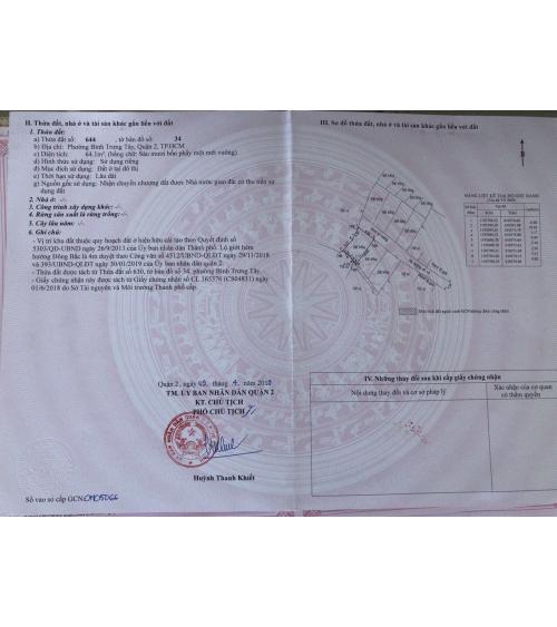 ĐẤT CẦN BÁN - QUẬN 2