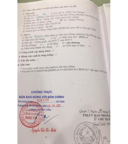 NHÀ CẦN BÁN - QUẬN 7