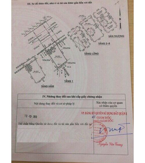 BÁN TÒA NHÀ VP - QUẬN 1