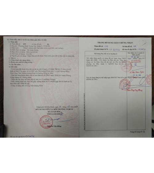 ĐẤT CẦN BÁN - QUẬN 2