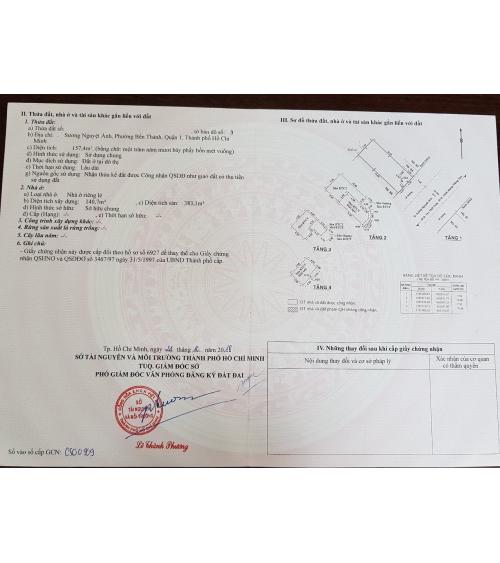 NHÀ CẦN BÁN - QUẬN 1