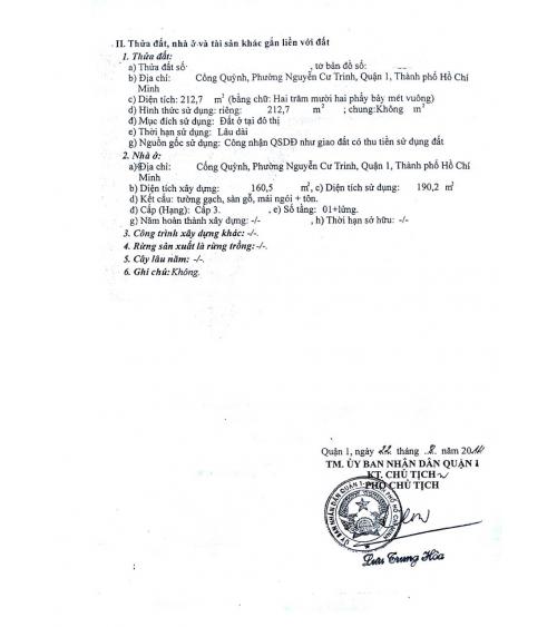 BIỆT THƯ CẦN BÁN - Q.1