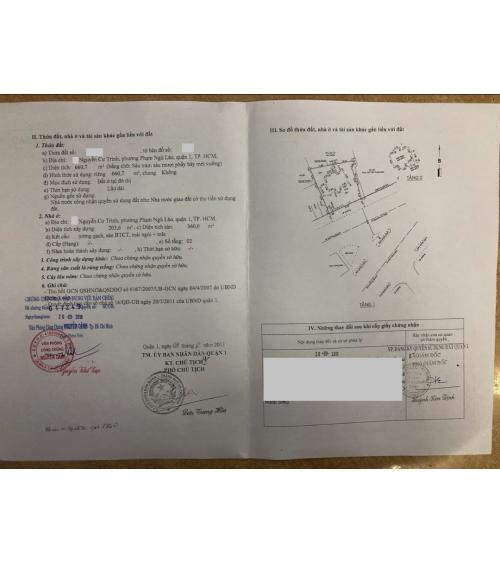 NHÀ CẦN BÁN -QUẬN 1