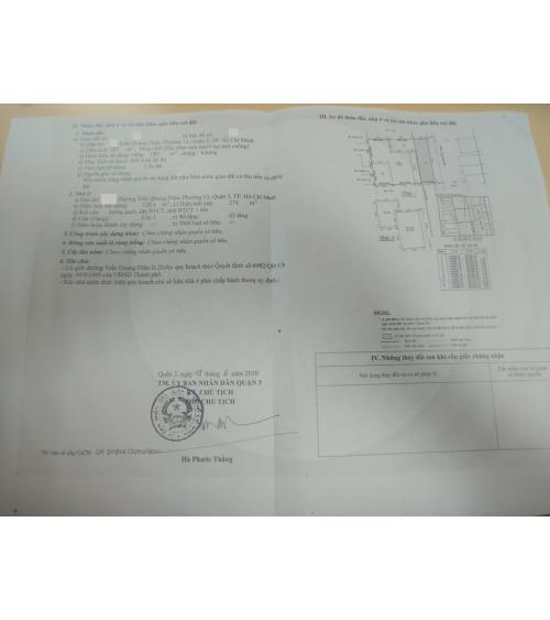 NHÀ CẦN BÁN -QUẬN 3