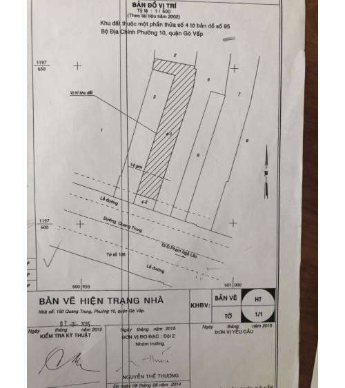 NHÀ CẦN BÁN - Q. GÒ VẤP