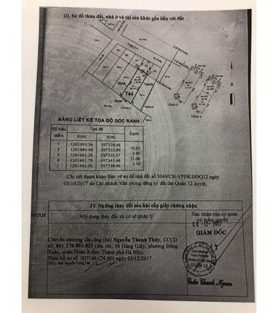 NHÀ CẦN BÁN - QUẬN 12