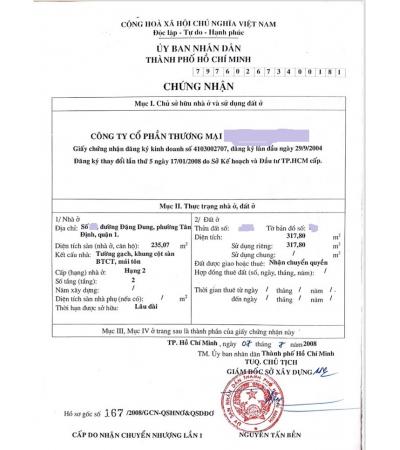 ĐẤT CẦN BÁN - QUẬN 1