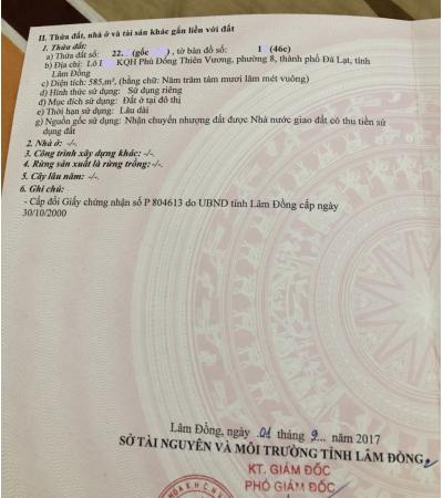 ĐẤT CẦN BÁN - ĐÀ LẠT