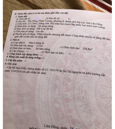 BIỆT THỰ CẦN BÁN - ĐÀ LẠT