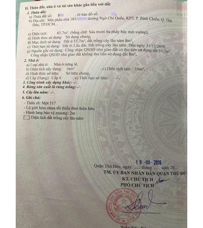 ĐẤT CẦN BÁN - Q. THỦ ĐÚC