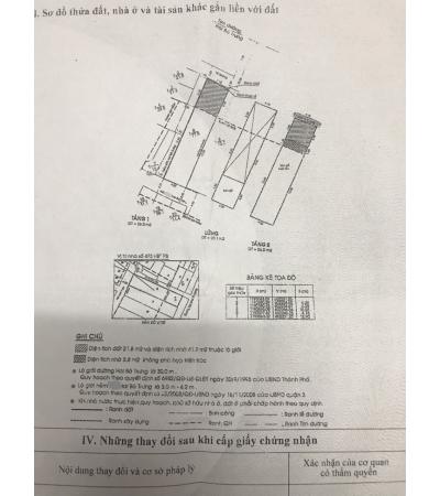 NHÀ CẦN BÁN - QUẬN 3