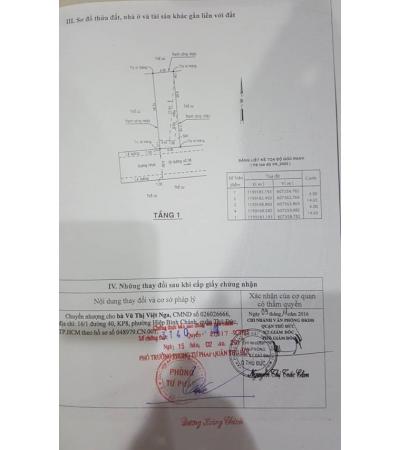 NHÀ CẦN BÁN - Q. THỦ ĐÚC