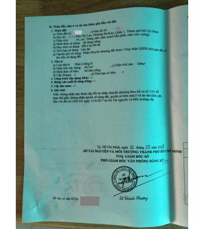 NHÀ CẦN BÁN - QUẬN 1
