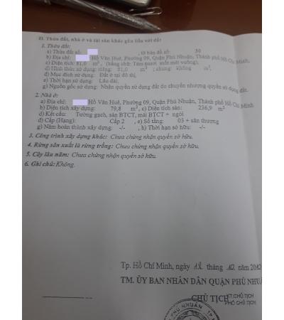 NHÀ CẦN BÁN - Q. PHÚ NHUẬN